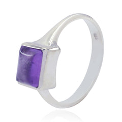 Audrey Contemporary Purple Solitaire Ring