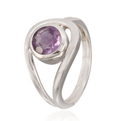 Yasmin Romantic Purple Solitaire Ring