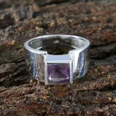 Daniela Contemporary Purple Solitaire Ring