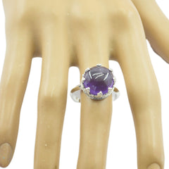 Laura Art Deco Purple Solitaire Ring