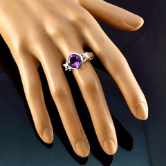 Emilia Graceful Purple Solitaire Ring