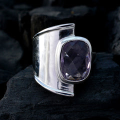 Andrea Signet Purple Solitaire Ring