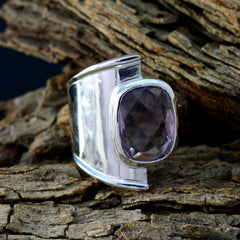 Andrea Signet Purple Solitaire Ring