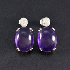 Fernanda Purple Stud Earrings Online for Everyday Wear