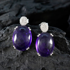 Fernanda Purple Stud Earrings Online for Everyday Wear