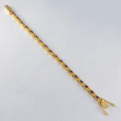 Josephine Purple Tennis Bracelet for Glam Fashion