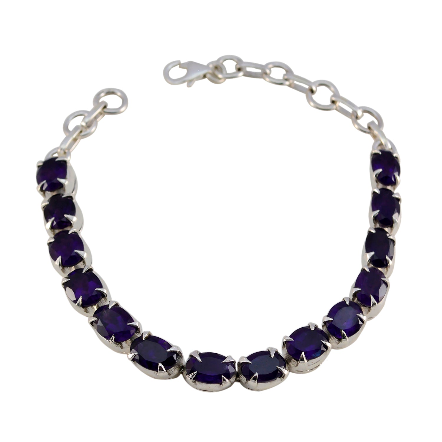 Amelia Purple Tennis Bracelet Online - Gemstone Elegance Amethyst Purple