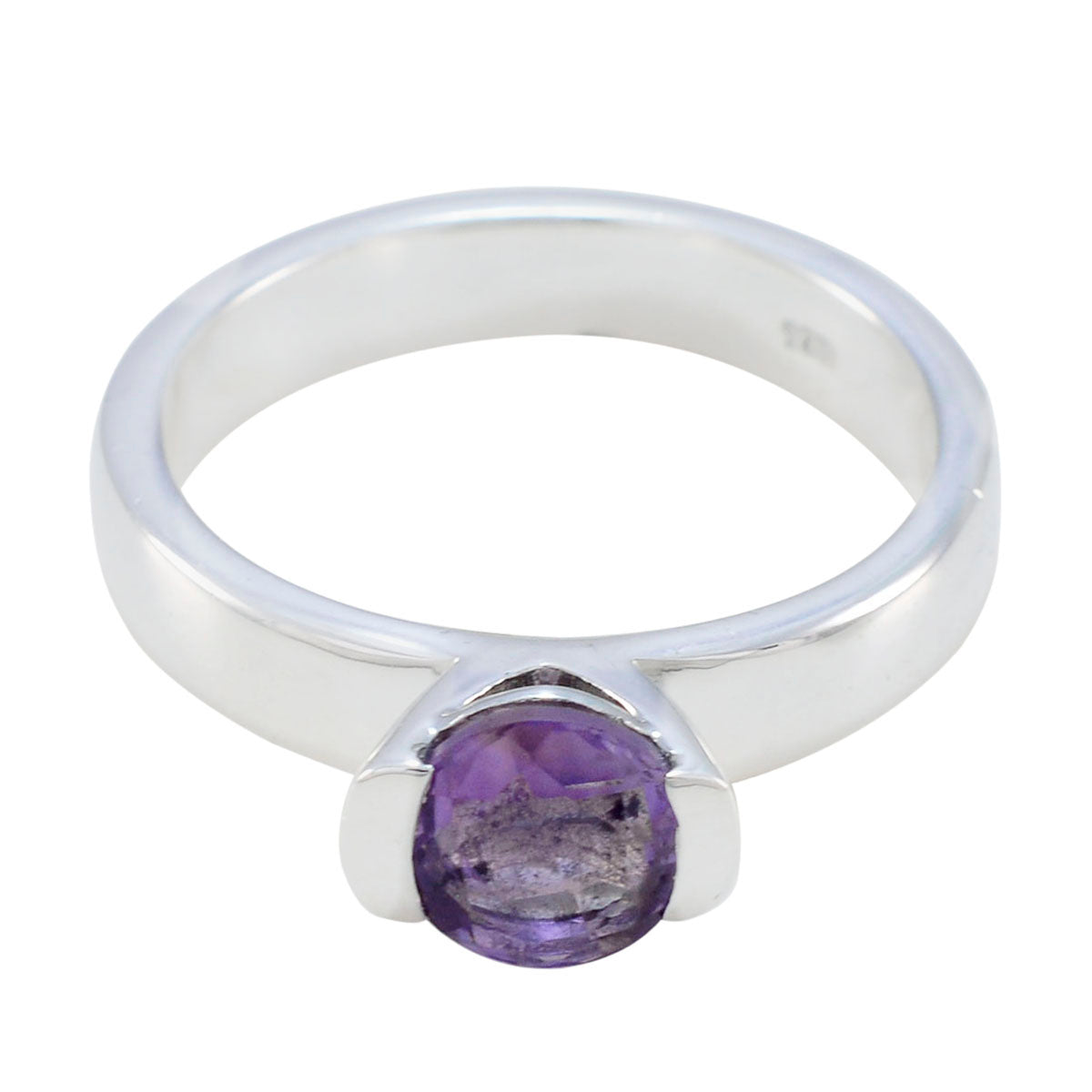 Genesis Glamorous Purple Solitaire Ring Amethyst Purple