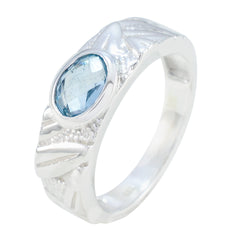 Putri Sophisticated Blue Solitaire Ring