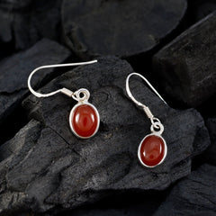 Claire Red Gemstone Earrings India - Stunning Elegance