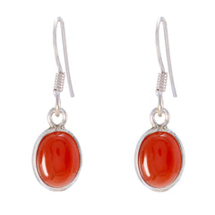 Claire Red Gemstone Earrings India - Stunning Elegance Red Onyx Red Dangle
