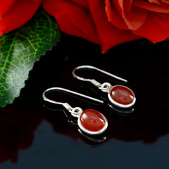 Claire Red Gemstone Earrings India - Stunning Elegance
