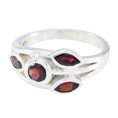 Angel silver ring with multiple red gemstones red gemstone ring for women