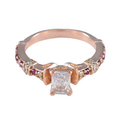 Cecilia Red Halo Engagement Ring with Rose Gold Detail Ruby CZ Red