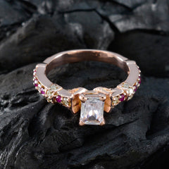 Cecilia Red Halo Engagement Ring with Rose Gold Detail