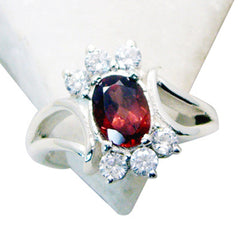 Clara Red Halo Ring for Women with Sparkling Stones
