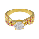 Yan Red Halo Ring for Women with Crystal Accent Ruby CZ Red