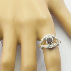 Julia Red Halo Ring for Women with Crystal Accents