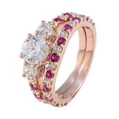 Carla Red Halo Ring for Women with Sparkling Stones