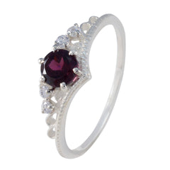 Isla Red Halo Ring for Women with Gemstone Accent