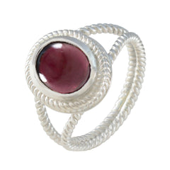 Isabella Rope-Wire Red Solitaire Ring