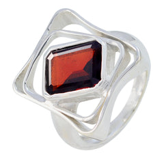 Giulia Red Solitaire Ring for Women with Unique Design
