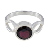Victoria Red Solitaire Ring for Women with Gemstone Garnet Red