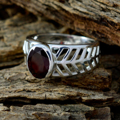 Bianca Rope-Wire Red Solitaire Ring