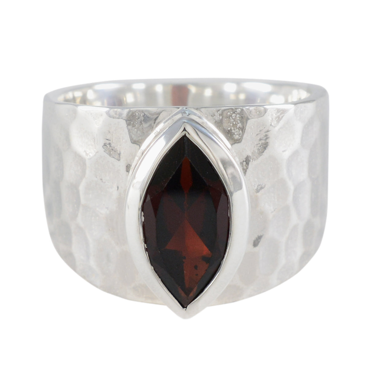 Zazlle Red Solitaire Ring India - Gemstone Elegance Garnet Red