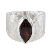 Zazlle Red Solitaire Ring India - Gemstone Elegance Garnet Red