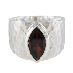 Zazlle Red Solitaire Ring India - Gemstone Elegance Garnet Red