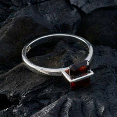 Aiko Contemporary Red Solitaire Ring