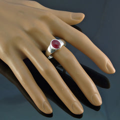 Charlotte Traditional Red Solitaire Ring