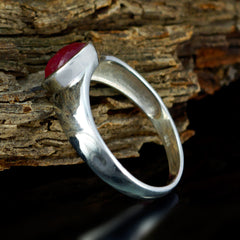 Charlotte Traditional Red Solitaire Ring