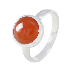 Angel Red Solitaire Ring with Bold Gemstone Design