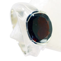 Angel Red Solitaire Ring Sterling Silver Gemstone