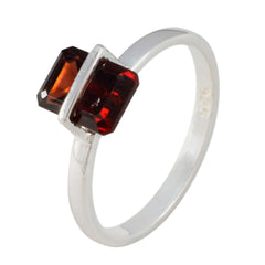 Aiko Contemporary Red Solitaire Ring