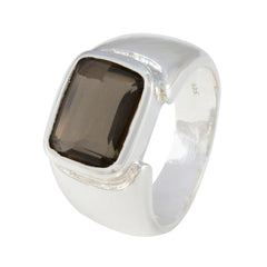 Riley Contemporary Brown Solitaire Ring