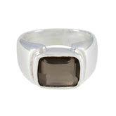 Riley Contemporary Brown Solitaire Ring Smoky Quartz Brown