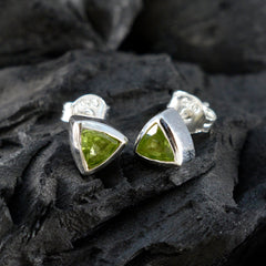 Riley Green Solitaire Stud Earrings for Everyday Glam