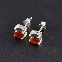 Riley Red Solitaire Earrings for Everyday Glam