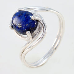 Siti Romantic Blue Solitaire Ring with Lapis Lazuli
