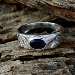 Constanza Romantic Blue Solitaire Ring