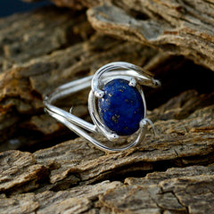 Siti Romantic Blue Solitaire Ring with Lapis Lazuli