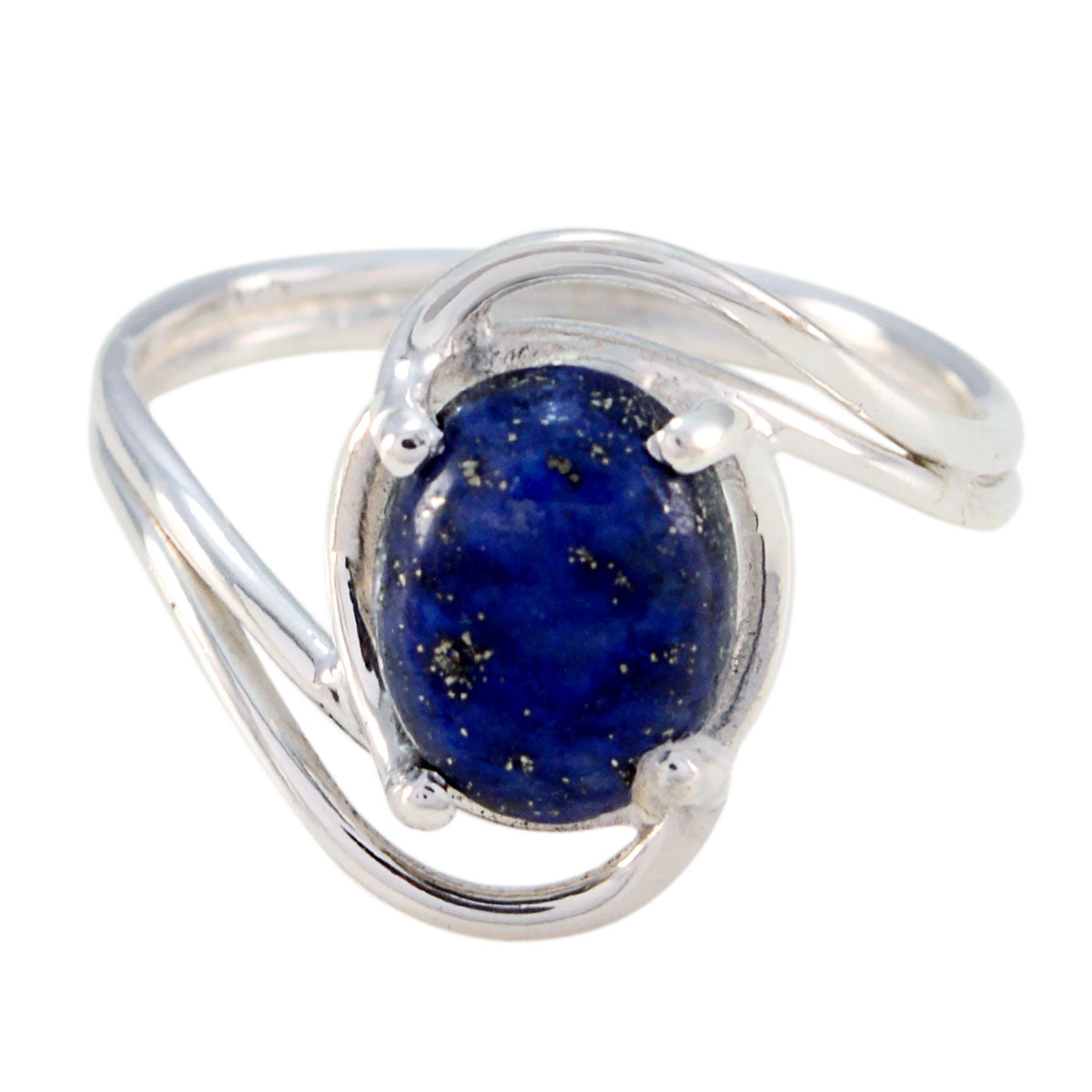 Siti Romantic Blue Solitaire Ring with Lapis Lazuli Lapis Lazuli Blue