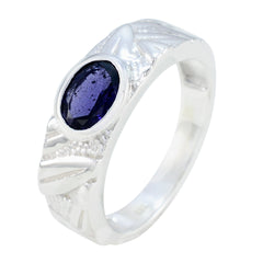 Constanza Romantic Blue Solitaire Ring