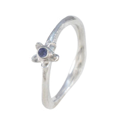 Natcha Romantic Blue Solitaire Ring