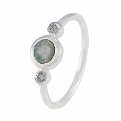 Addison Romantic Grey Gemstone Ring in Sterling Silver