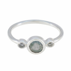Addison Romantic Grey Gemstone Ring in Sterling Silver Labradorite Gray