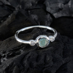 Addison Romantic Grey Gemstone Ring in Sterling Silver
